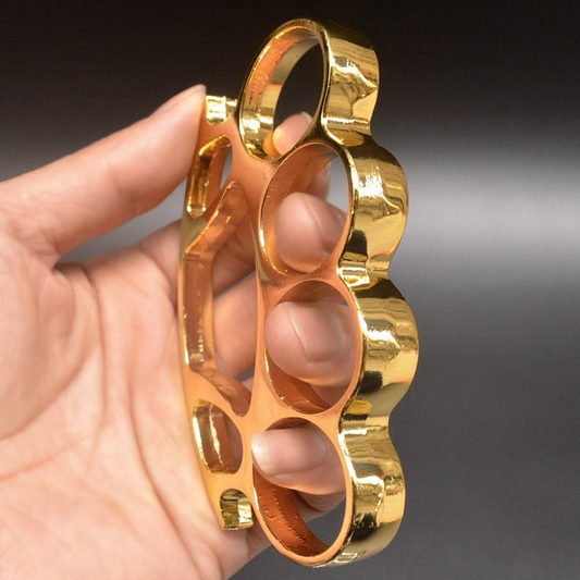 Brass Knuckles Duster for EDC Use with Window Breaking Capability