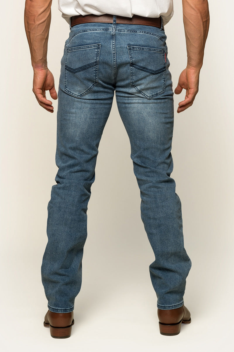 Mitchell Mens Straight Leg Jean - Light Blue
